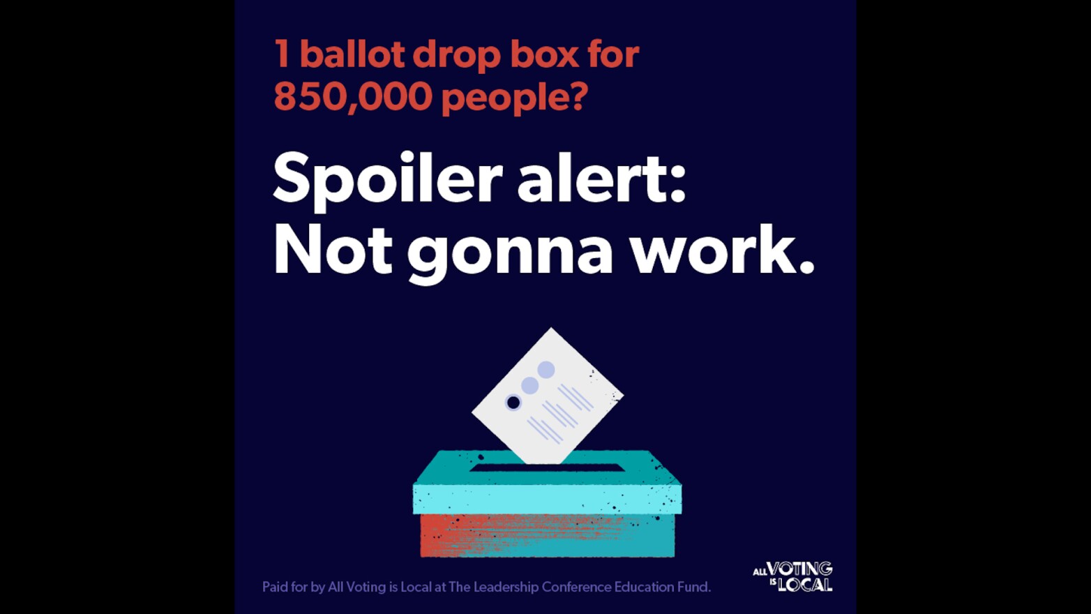 All Voting Is Local mailer